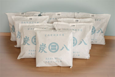 調湿木炭/炭八8袋