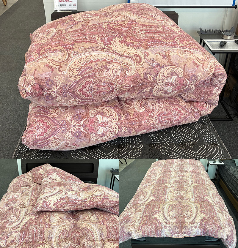 数量限定の羽毛布団特価品 ～ベット専門店・新井家具ベッド館へ