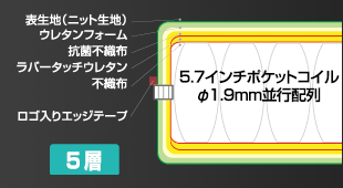 FSC-STポケットコイル断面